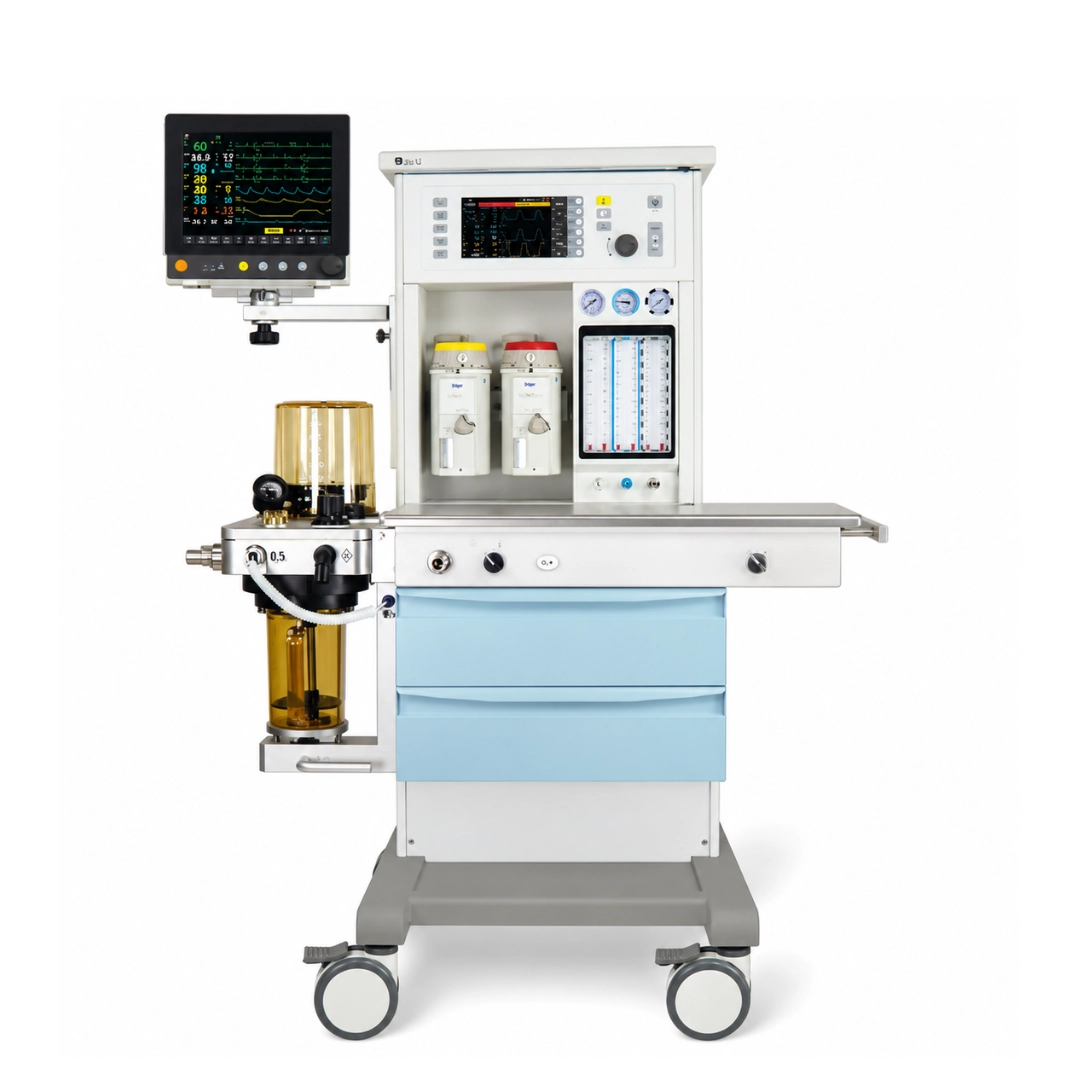 Brightfield Healthcare S1600A anesthesia workstation with patient monitor, ventilator, vaporizers and flowmeters