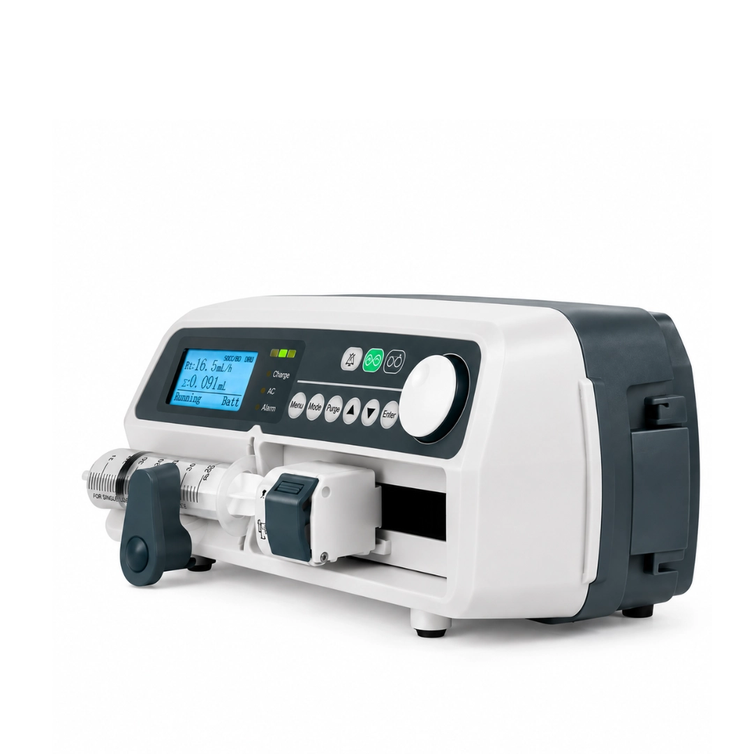 Brightfield Healthcare KL-602 syringe infusion pump three-quarter view