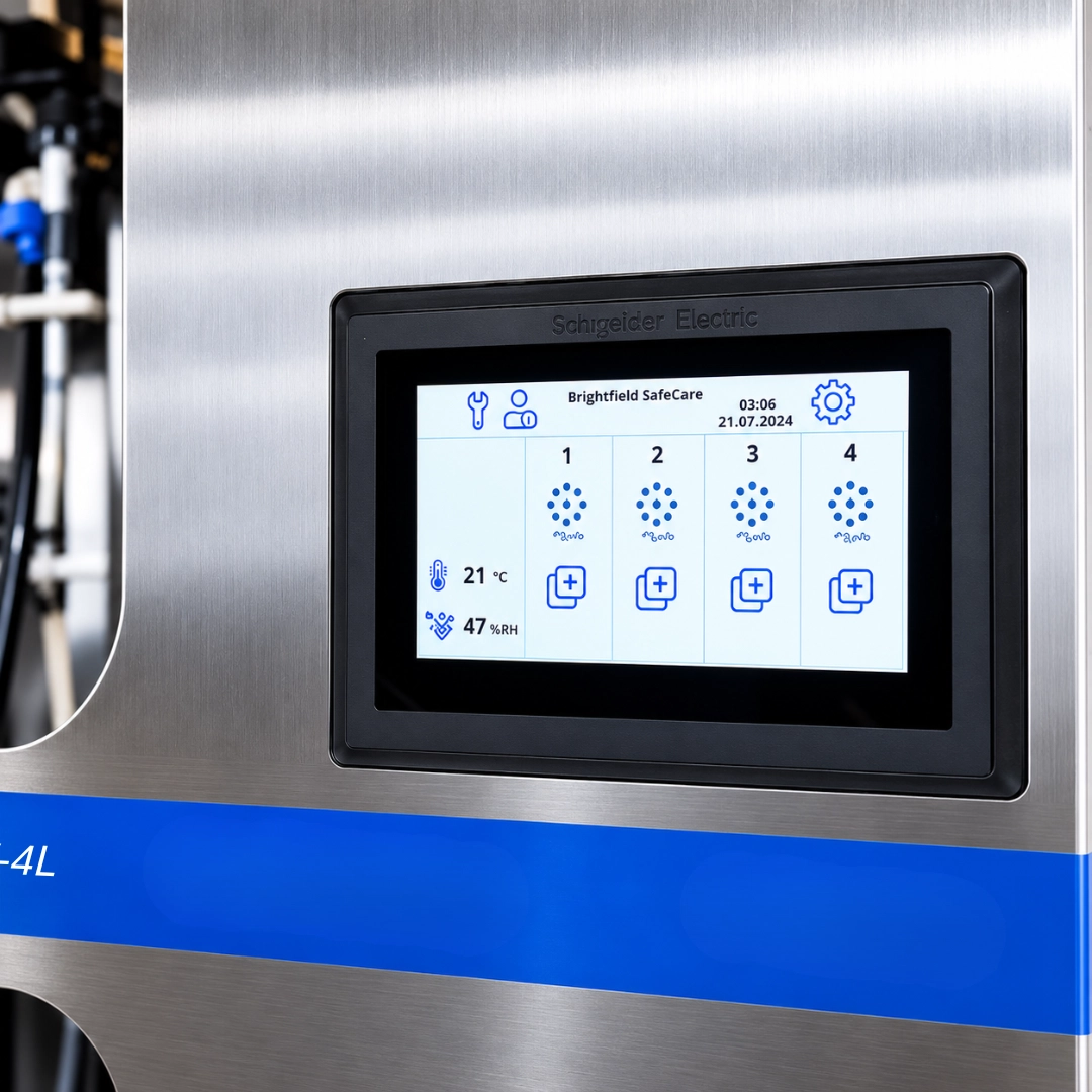BFW-4M cabinet for drying and storing flexible endoscopes with touchscreen control panel